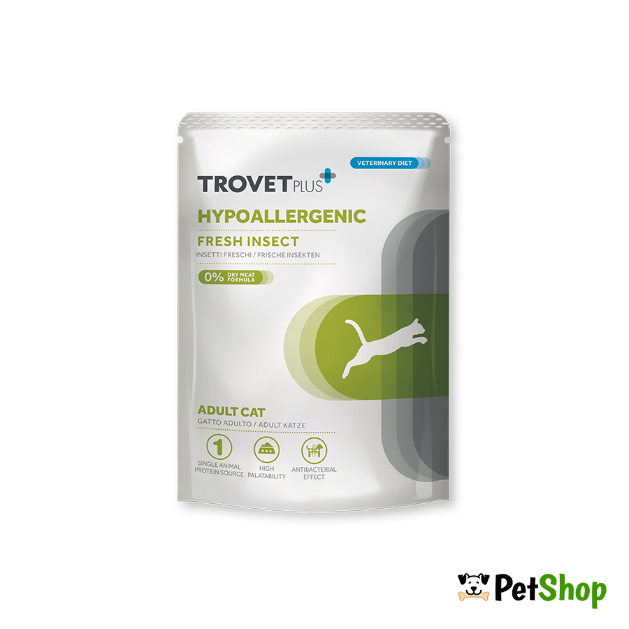 TROVET PLUS Pouch Cat Hypoallergenic Insect