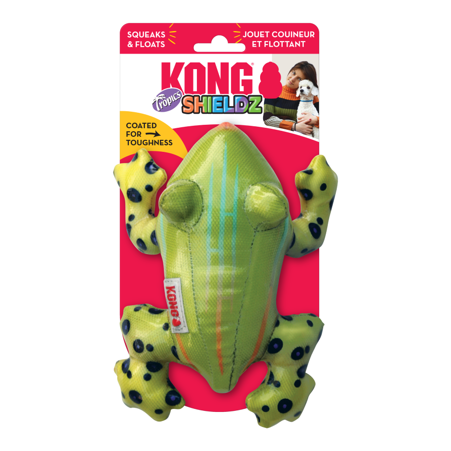 Igračka za pse KONG Shields Tropics žaba 19 cm