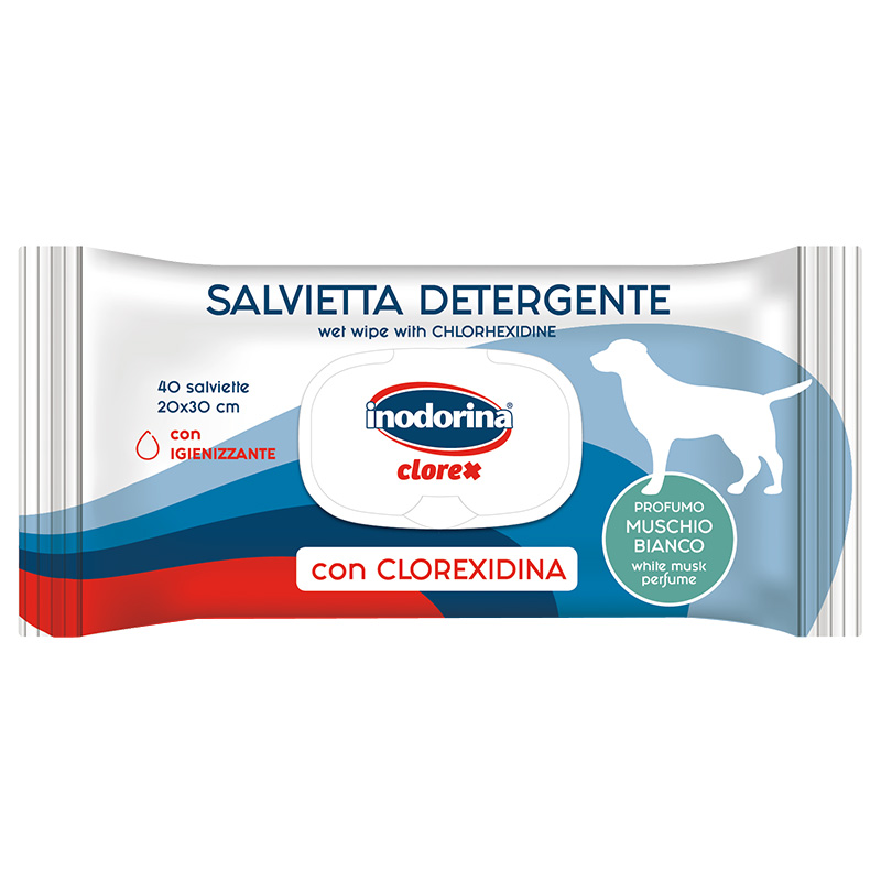 Inodorina Clorex maramice s parfemom bijelog mošusa 40kom