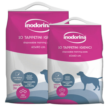 Inodorina Trening prostirke (pelene) Neutro s naljepnicama 60X60 10 kom